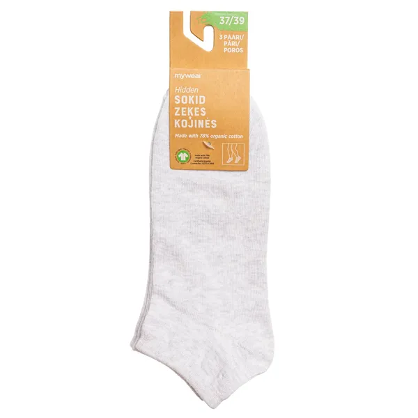 Bērnu zeķes Mywear 3pāri pelēkos toņos 37/39