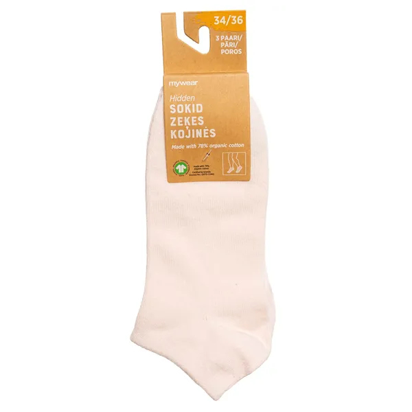 Bērnu zeķes Mywear rozā toņos 3pāri 34/36