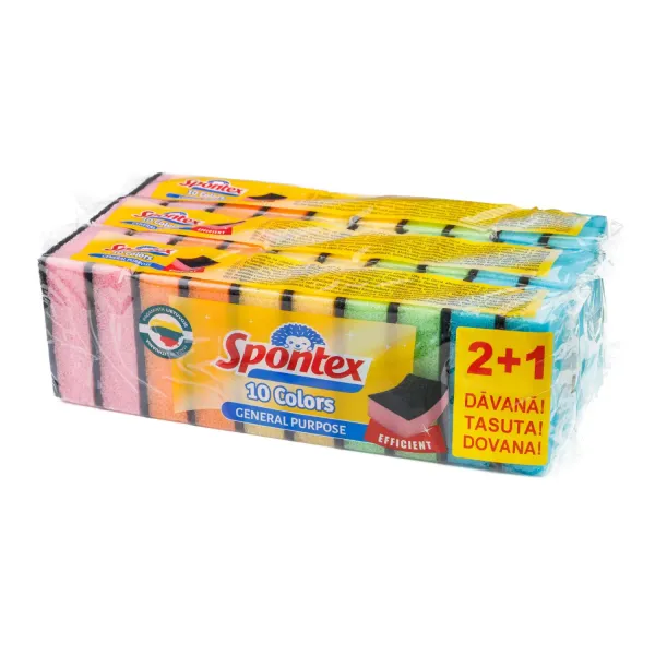 Beršanas sūkļi Spontex 10 gab. (2+1) AW26
