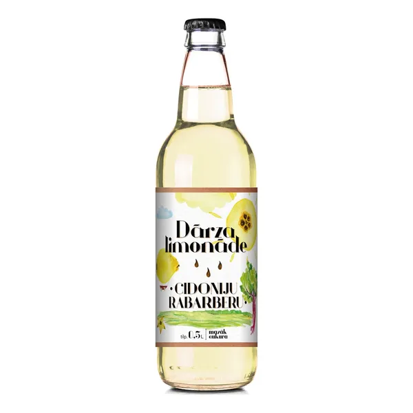 Bezalkohisks dzēriens Dārza limonāde cidoniju rabarberu 0,5l