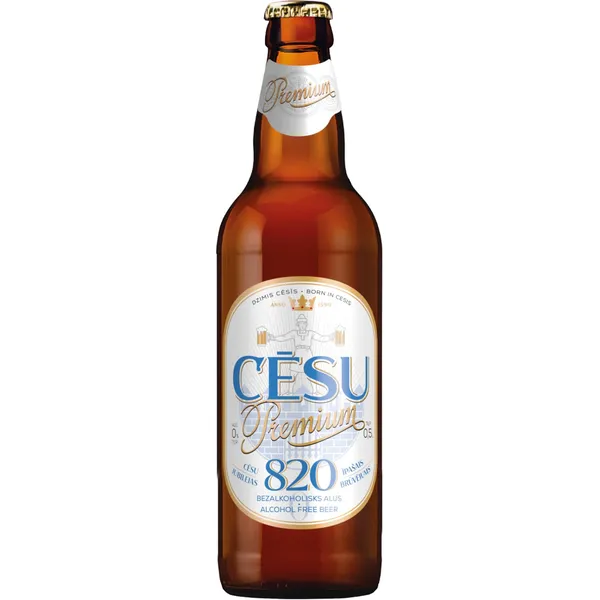 Bezalkoholiskais alus Cesu Premium 820 Jub.bez 0% 0,5l