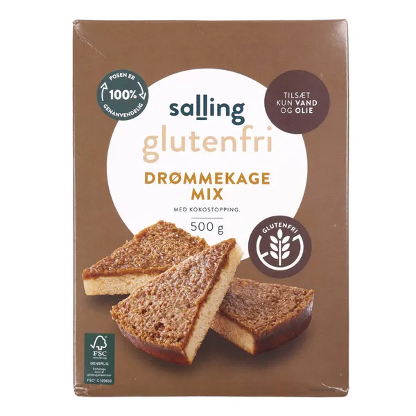 Bezglutēna cepšanas maisījums pīrāgam Salling Glutenfri Dream cake 500g