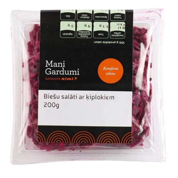 Biešu salāti ar ķiplokiem 200g