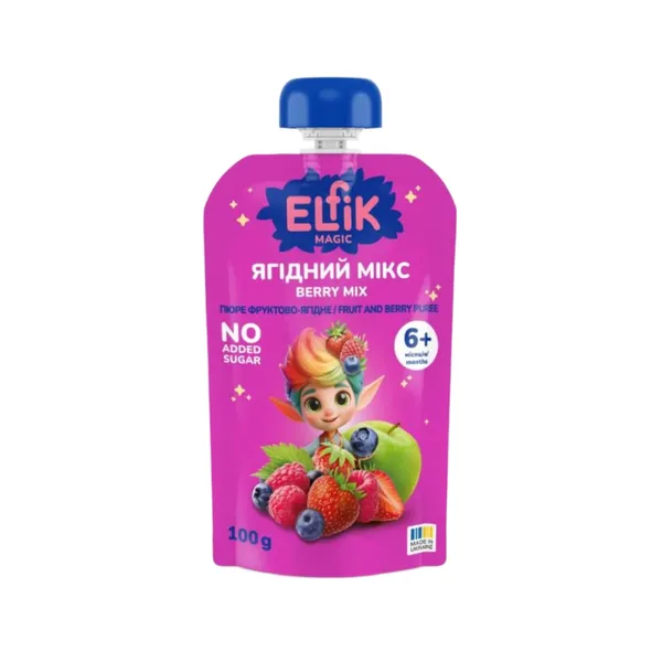 Biezenis Elfik Ogu mikss ābolu, melleņu, zemeņu, aveņu 6mēn. 100g
