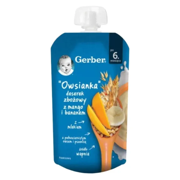 Biezenis Gerber ar auzām, mango garšas, no 6 mēn., 110g