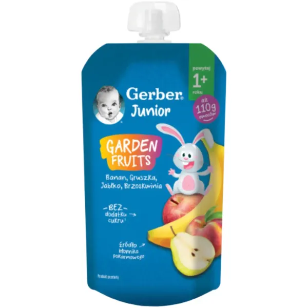 Biezenis Gerber ar banānu, bumbieri, ābolu un persiku, no 1 gada 110g