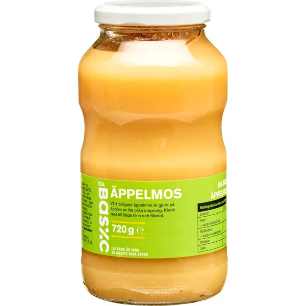 Biezenis ICA Basic ābolu 720g