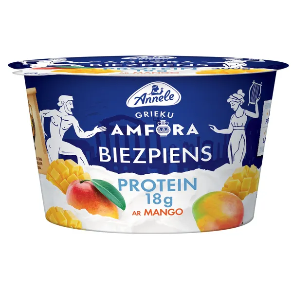 Biezpiens ANNELE Amfora Protein ar mango 0,8% 200g