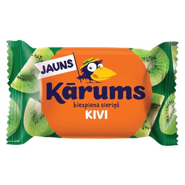 Biezpiena sieriņš Kārums kivi ar kivi garšas glazūru 45g