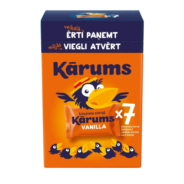 Biezpiena sieriņš Kārums vaniļas multipaka 7x45g