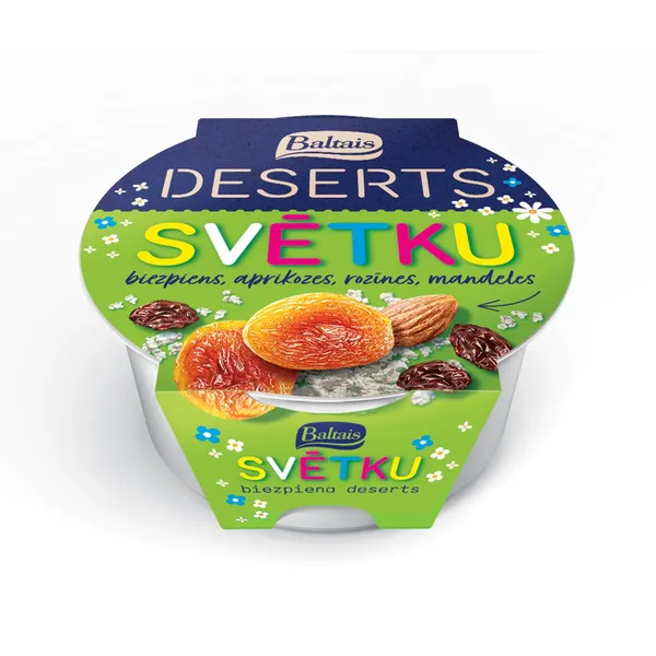 BIEZPIENA DESERTS BALTAIS SVĒTKU 200G