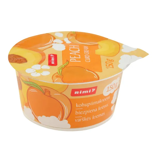 Biezpiena krēms Rimi persiku 150g