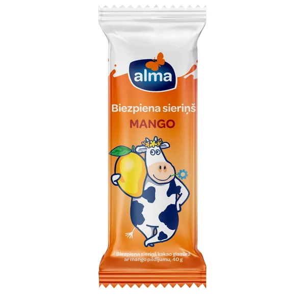 Biezpiena sieriņš Alma ar mango pildījumu 40g
