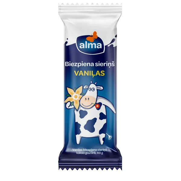 Biezpiena sieriņš Alma ar vaniļas garšu 40g