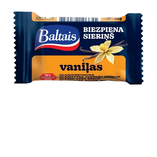 *Biezpiena sieriņš BALTAIS Vaniļas, 38g
