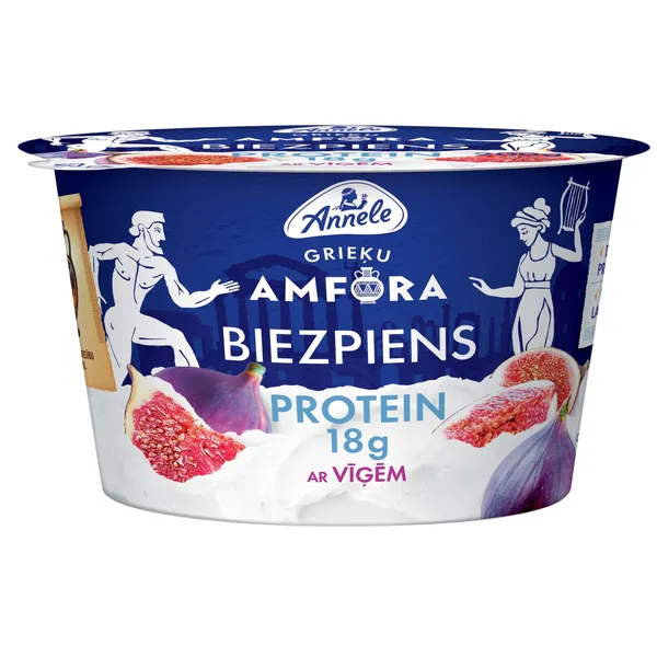 Biezpiens Grieķu amfora protein ar vīģēm 0,8% 200g