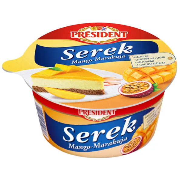 Biezpiens President mango-marakujas 400g