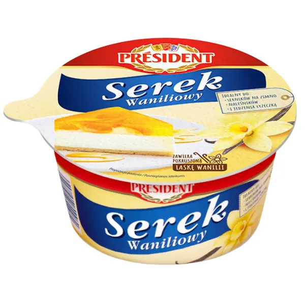 Biezpiens President vaniļas 400g