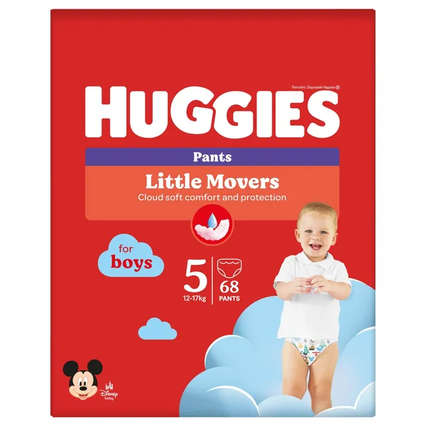 Biksītes Huggies boy 5g 12-17kg box 68gb