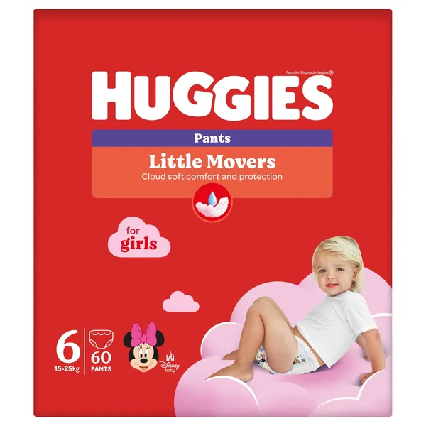 Biksītes Huggies girl 6g 15-25kg box 60gb