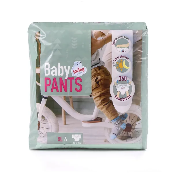 Biksītes Loving Touch XL 6 15+kg 32gab.