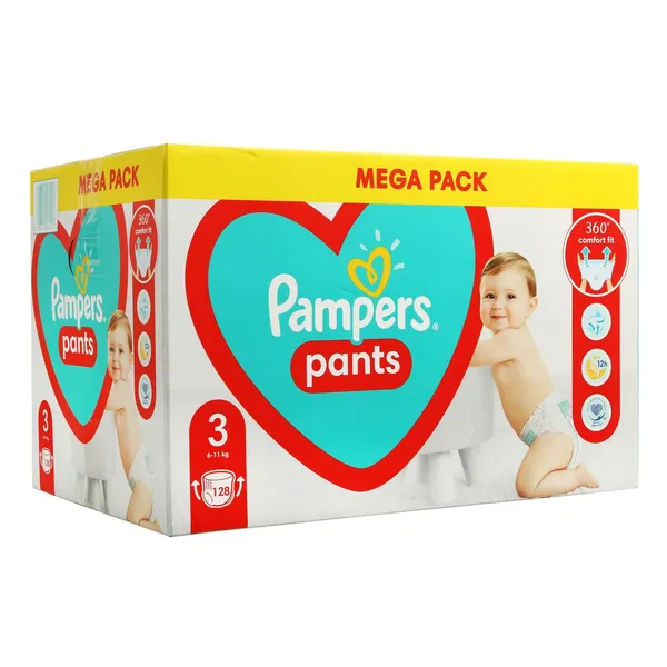 Biksītes Pampers Mega Pack S3 128gab