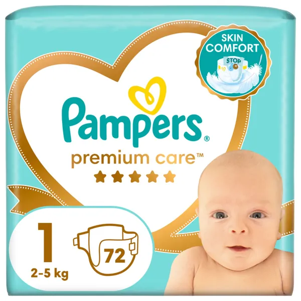 Autiņbiksītes - biksītes Pampers Premium VP S1, 72gab.