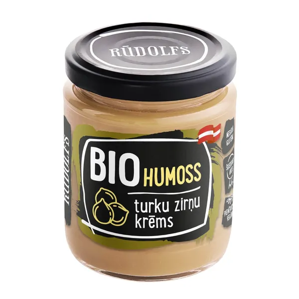 BIO turku zirņu krēms humoss 230g, Rūdolfs