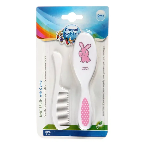 Birste un ķemme Canpol Babies balta , krāsa un dizains var atšķirties