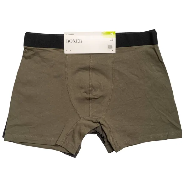 Bokseršorti Mywear Karl 3 pāri zaļi M