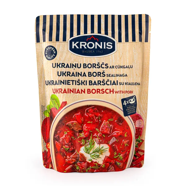Borščs Kronis Ukraiņu ar cūkgaļu 530g