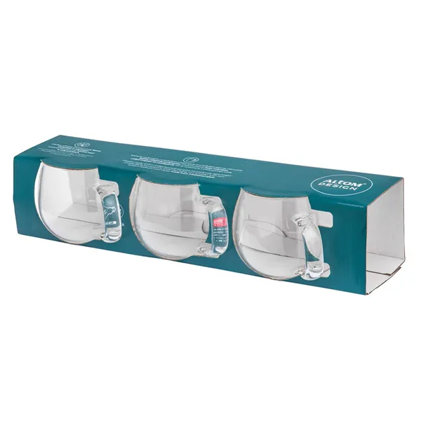 Komplekts 3gab borsilikāta stikla krūzes AltomDesign 420ml AW25
