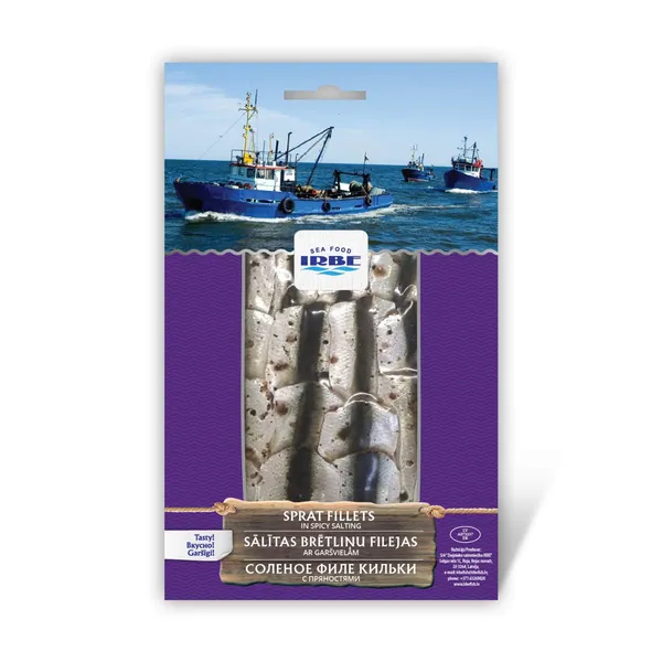 Brētliņu filejas ar garšvielām IRBE 100g