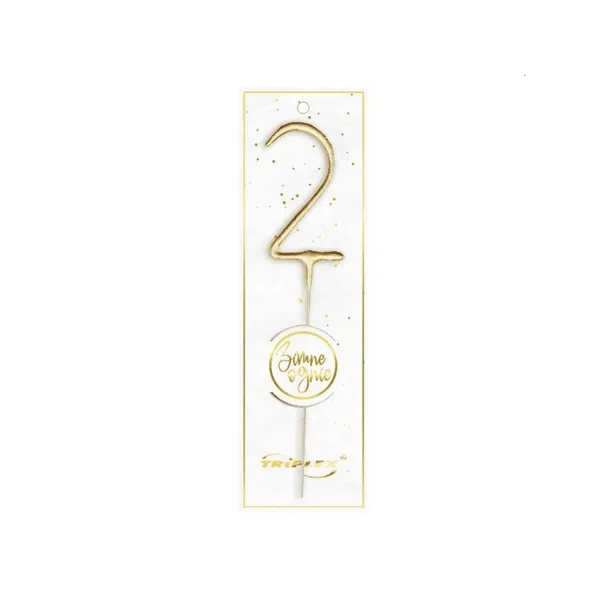 Brīnumsvece cipars 2 Triplex