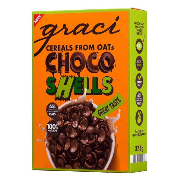 Brokastu pārslas Graci graudaugu pārslas ar kakao 375g