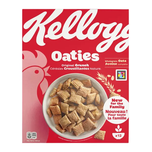 Brokastu pārslas Kelloggs Oaties Original Crunch 360g