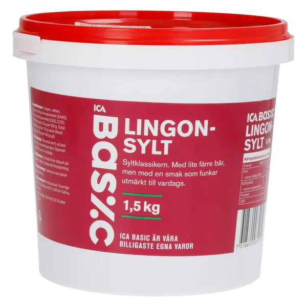 Brūkleņu džems ICA Basic 1,5kg