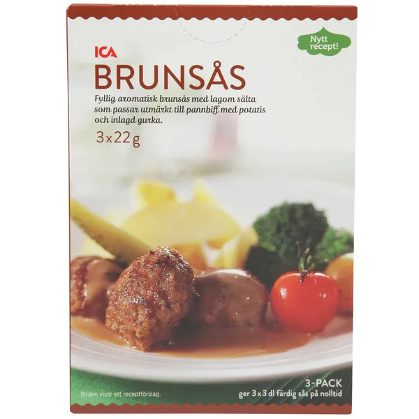 Brūnā mērce ICA 3x22g