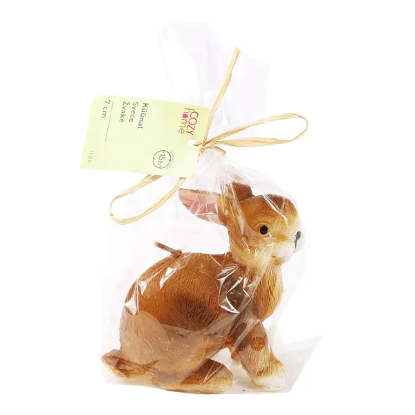 Brūna truša svece Cozy Home 7cm ES26