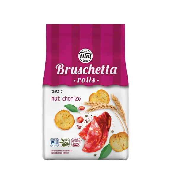 Brusketa Flint ar asās čorizo desas garšu 65g