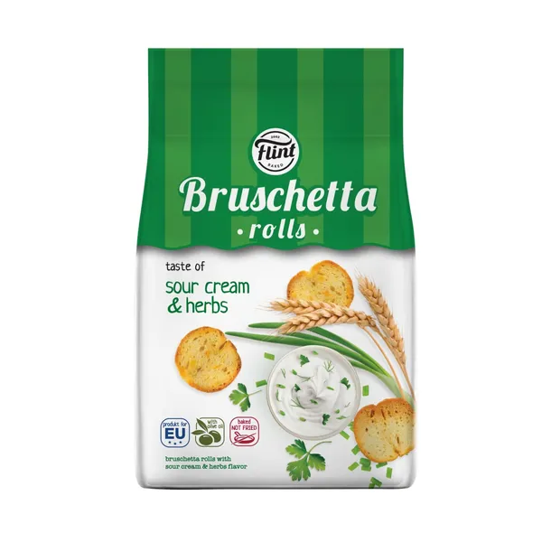 Brusketa Flint ar skābā krējuma un garšaugu garšu 65g