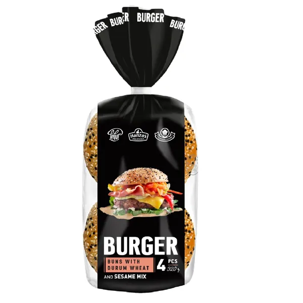 Burgeru maizīties Hanzas Maiznīca ar sezamu 320g