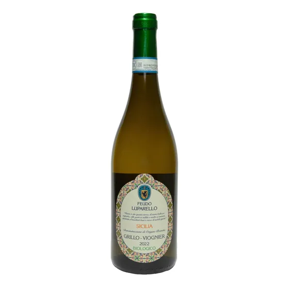 Baltvīns Vino Sicilia Grillo-Viognier Feudo Laparello, sausais BIO 13% 0,75l
