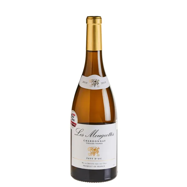Baltvīns Les Mougeottes Chardonnay IGP Pays d'Oc sausais 13,5% 0,75l