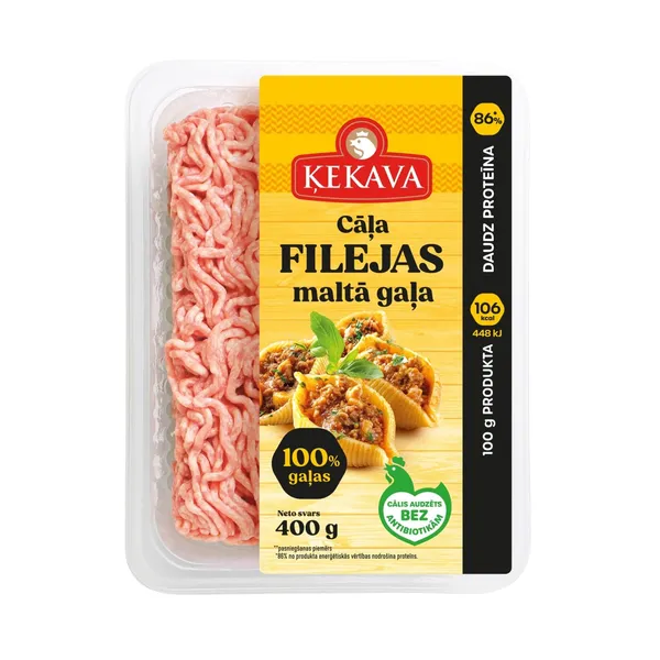 Cāļa filejas maltā gaļa Ķekava 400g