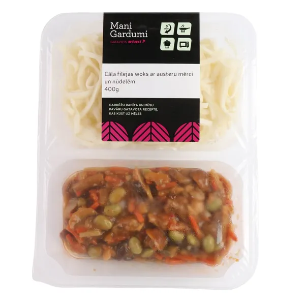 Cāļa filejas woks ar austeru mērci un nūdelēm 400g