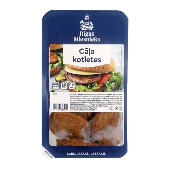 Cāļa kotletes Rīgas Miesnieks 320g