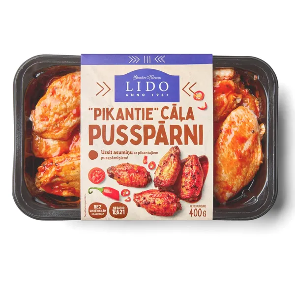 Cāļa pusspārni Lido pikantie 400g