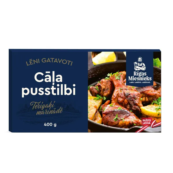 Cāļa pusstilbi Rīgas Miesnieks Terijaki marinādē, lēni gatavoti 400g