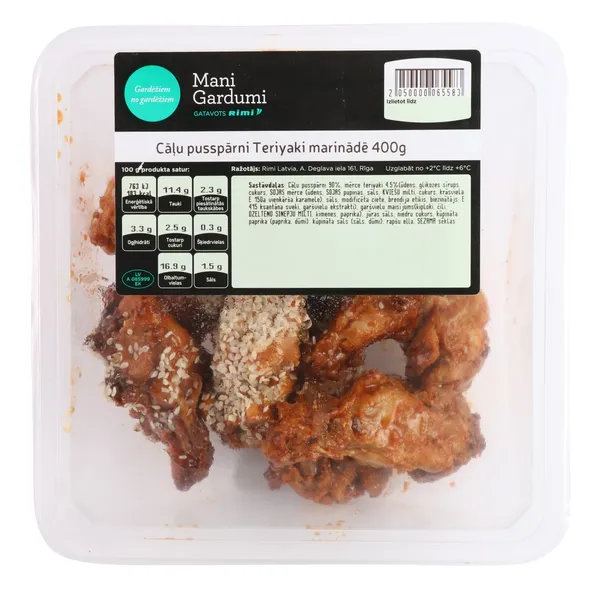 Cāļu pusspārni Teriyaki marinādē 400g